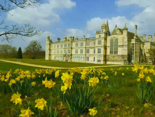 Burghley House in Spring by Ann Hawkes