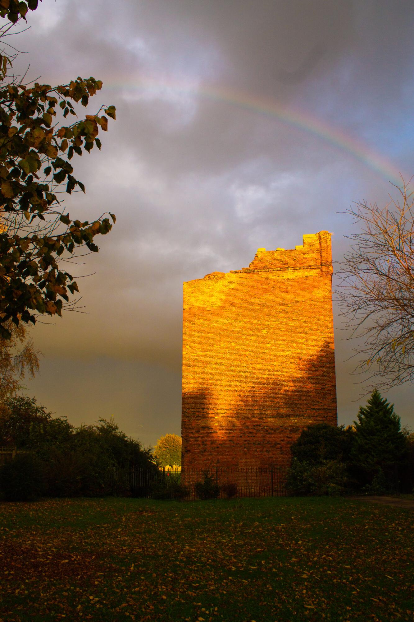 'Rainbow over Hussey Tower' by Fenny Johnson