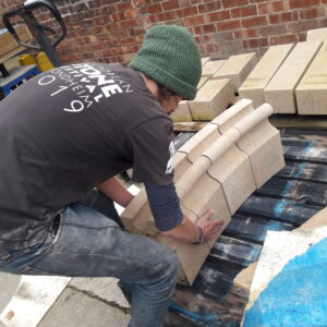 HES lincoln cathedral stone masonry in action