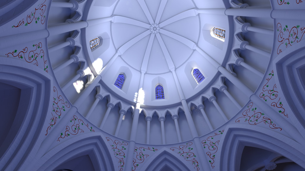 Temple-Bruer-Nave-dome-view